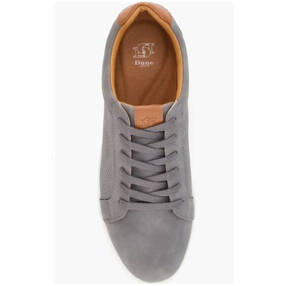 NEW Dune London Tezzy Suede Sneaker Grey Men's size 10 - Picture 3 of 7